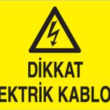 Technopa Elektrik Kablosu Uyarı Levhası