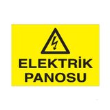 Technopa Elektrik Panosu Uyarı Levhası