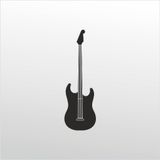 Technopa Elektro Gitar 20 cm Folyo Duvar Stickerı
