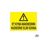 Technopa Et Kıyma Makinesinin Haznesine Elini Sokma 40 x 60 cm