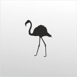 Technopa Flamingo 20 cm Folyo Duvar Stickerı