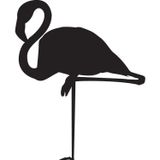 Technopa Flamingo 40 cm Folyo Duvar Stickerı