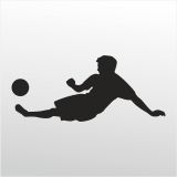 Technopa Futbol 70 cm Folyo Duvar Stickerı