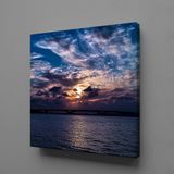 Technopa Gökyüzü Deniz 60x60 cm Kanvas Tablo