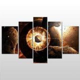 Technopa Gökyüzü Ufalanan Taşlar 122x70 cm Kanvas Tablo