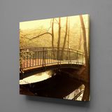 Technopa Göldeki Köprü 70x70 cm Kanvas Tablo
