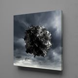 Technopa Gri Siyah 50x50 cm Kanvas Tablo