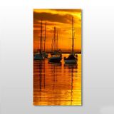 Technopa Gün Batımı Sandal 90x135 cm Kanvas Tablo