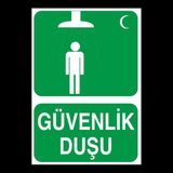 Technopa Güvenlik Duşu 40 x 60 cm Uyarı Levhası
