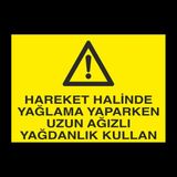 Technopa Hareket Halinde 70 x 100 cm Uyarı Levhası