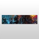 Technopa Hayvanlar 90x30 cm Kanvas Tablo