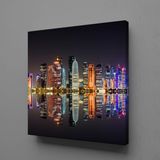 Technopa Işıklı Deniz Yansıması 50x50 cm Kanvas Tablo
