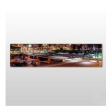 Technopa Işıklı Şehir 150x50 cm Kanvas Tablo