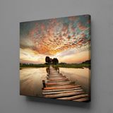 Technopa İskele 130x130 cm Kanvas Tablo