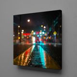 Technopa Islak Yol 100x100 cm Kanvas Tablo