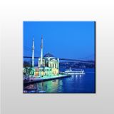 Technopa Istanbul Köprü ve Camii 200x200 cm Kanvas Tablo