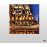 Technopa Italya Tarihi Manzara 140x140 cm Kanvas Tablo