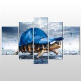 Technopa Kaplumbağa 208x120 cm Kanvas Tablo