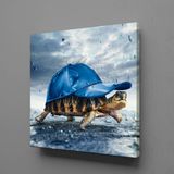 Technopa Kaplumbağa 70x70 cm Kanvas Tablo