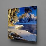 Technopa Karlı Manzara 60x60 cm Kanvas Tablo