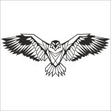 Technopa Kartal 60 cm Folyo Duvar Stickerı