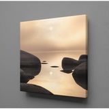 Technopa Kayalar ve Deniz 100x100 cm Kanvas Tablo
