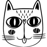 Technopa Kedi 200 cm Folyo Duvar Stickerı