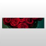 Technopa Kırmızı Gül 300x100 cm Kanvas Tablo