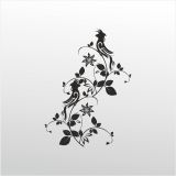 Technopa Kuş Deseni 100 cm Folyo Duvar Stickerı