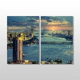 Technopa Miami Manzara 80x70 cm Kanvas Tablo