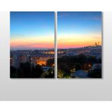 Technopa Paris Manzaralı 40x30 cm Kanvas Tablo