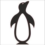 Technopa Penguen 90 cm Folyo Duvar Stickerı