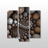 Technopa Sahilden Taşlar 120x130 cm Kanvas Tablo