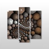 Technopa Sahilden Taşlar 129x140 cm Kanvas Tablo