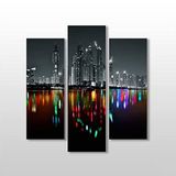 Technopa Şehir Manzarası ve Yansıma 147x160 cm Kanvas Tablo