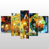 Technopa Şehir Yağlı Boya 208x120 cm Kanvas Tablo