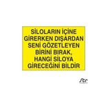 Technopa Silo Kuralı 40 x 60 cm Uyarı Levhası