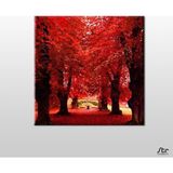 Technopa Sonbahar Ağaçlar 30x30 cm Kanvas Tablo