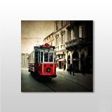 Technopa Tramvay Istanbul 70x70 cm Kanvas Tablo