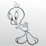 Technopa Tweety 30 cm Folyo Duvar Stickerı