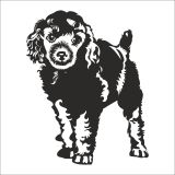 Technopa Yavru Köpek 130 cm Folyo Duvar Stickerı