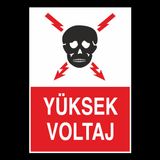 Technopa Yüksek Voltaj Uyarı Levhası
