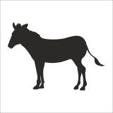 Technopa Zebra 60 cm Folyo Duvar Stickerı