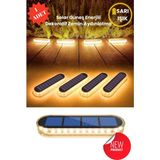 Technosmart 1ADET Solar Premium Kalite 30LEDLI Dekoratif Zemin Bahçe Aydınlatma Güneş Enerjili - Sarı Işık