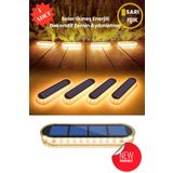 TechnoSmart 1Adet Solar Premium Kalite 30Ledli Dekoratif Zemin Bahçe Aydınlatma Güneş Enerjili