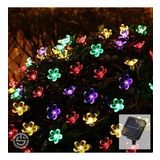 TechnoSmart 30 Ledli Solar Çiçekli RGB Bayçe Aydınlatma Dekorasyon Güneş Enerjili