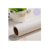 TechnoSmart 60cm×100cm Kendinden Yapışkanlı Keten Açık Bej Duvar Kağıdı Mutfak Dolap Masa Kaplama