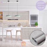 TechnoSmart 60cm×100cm Kendinden Yapışkanlı Keten Görünümlü Duvar Kağıdı Mutfak Dolap Masa Kaplama Açık Gri