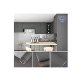 TechnoSmart 60cm×100cm Kendinden Yapışkanlı Mat Antrasit Duvar Kağıdı Mutfak Dolap Masa Kaplama