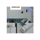 TechnoSmart 60cm×100cm Kendinden Yapışkanlı Mat Gri Duvar Kağıdı Mutfak Dolap Masa Kaplama